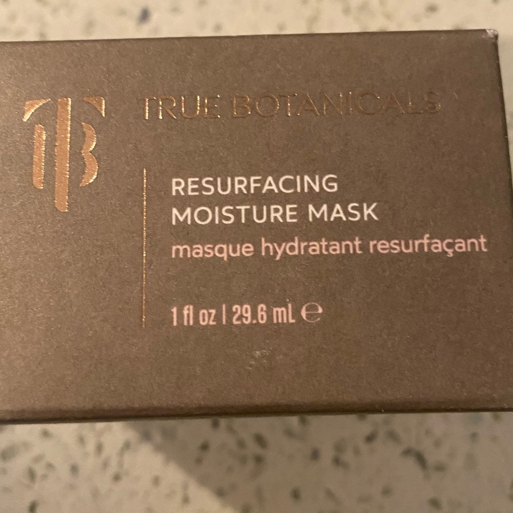 True Botanicals Resurfacing Moisture Mask NIB